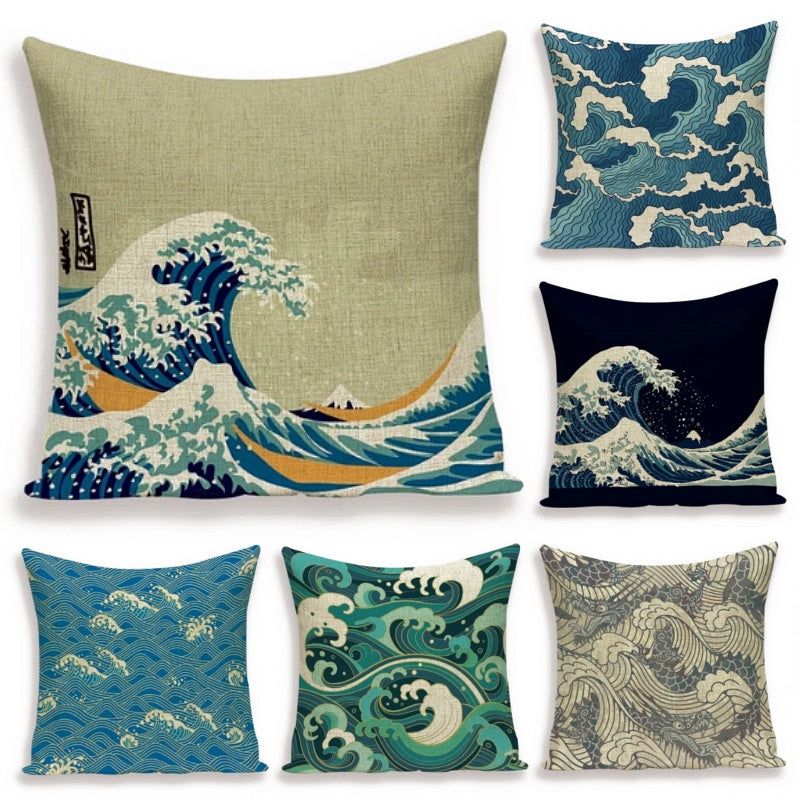 asian-japanese-wave-pillow-cover