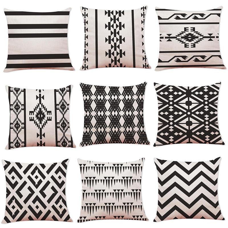 black-white-southwestern-throw-pillow-cover