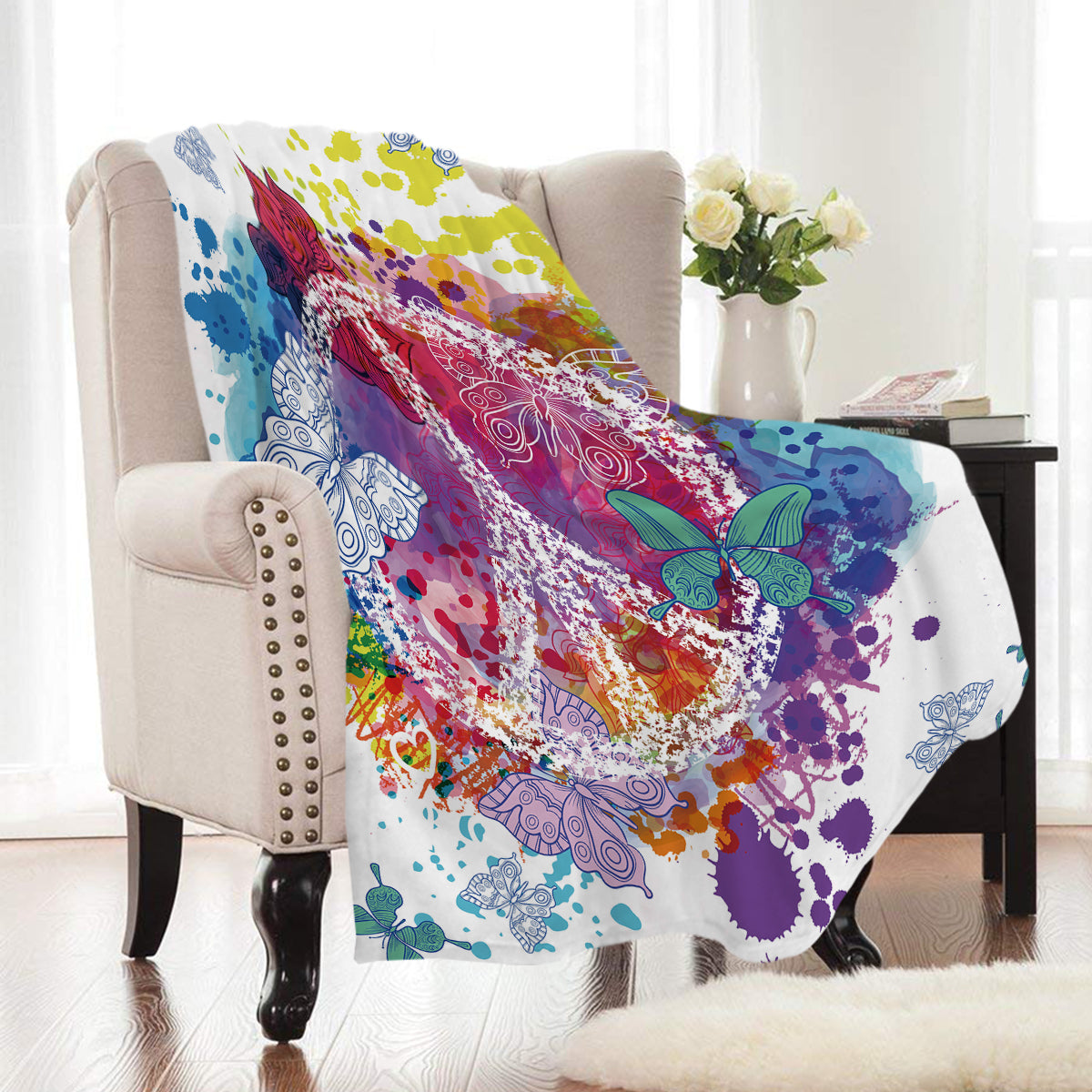 rainbow-hippie-peace-sign-throw-blanket
